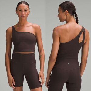 Lululemon Ribbed Nulu Asymmetrical Yoga Tank - Espresso - Size 8